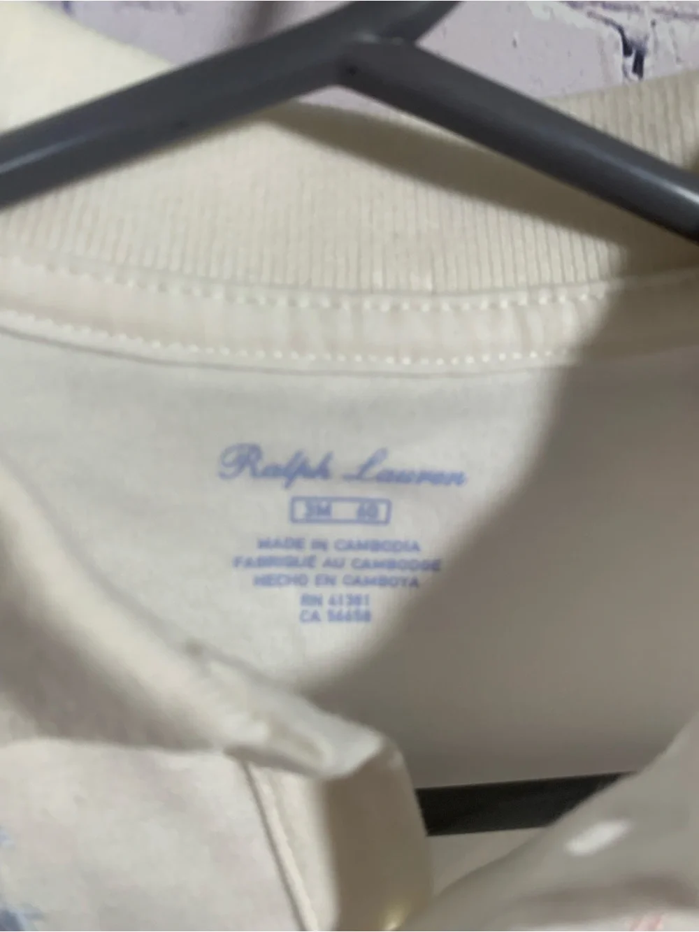 Ralph Lauren Core Replin Ruffle Polo Dress White Embroidered Logo Sz 3M NWT